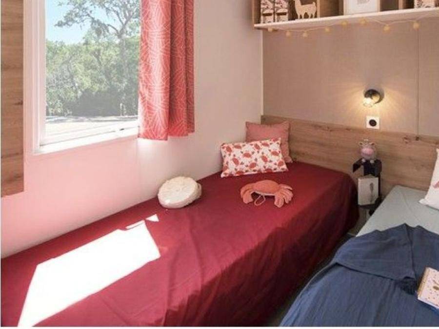 Camping Le Cottage Fleuri - Mobilheim 4 personen - Komfort Pmr in La Tranche-sur-Mer, Vendée