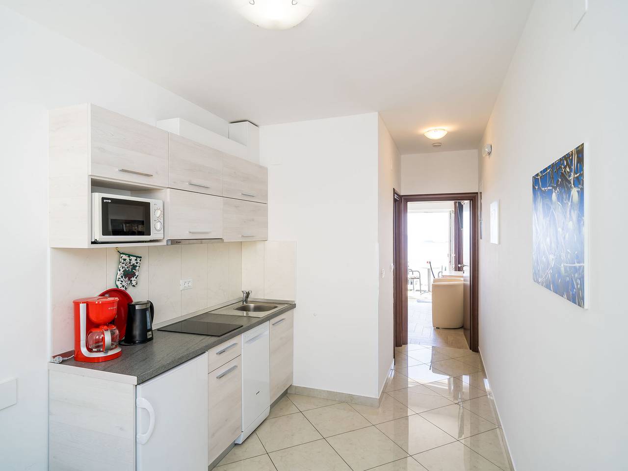 Ganze Wohnung, Villa Samba - Studio Apartment with Balcony and Sea View in Plat, Dubrovnik-Neretva