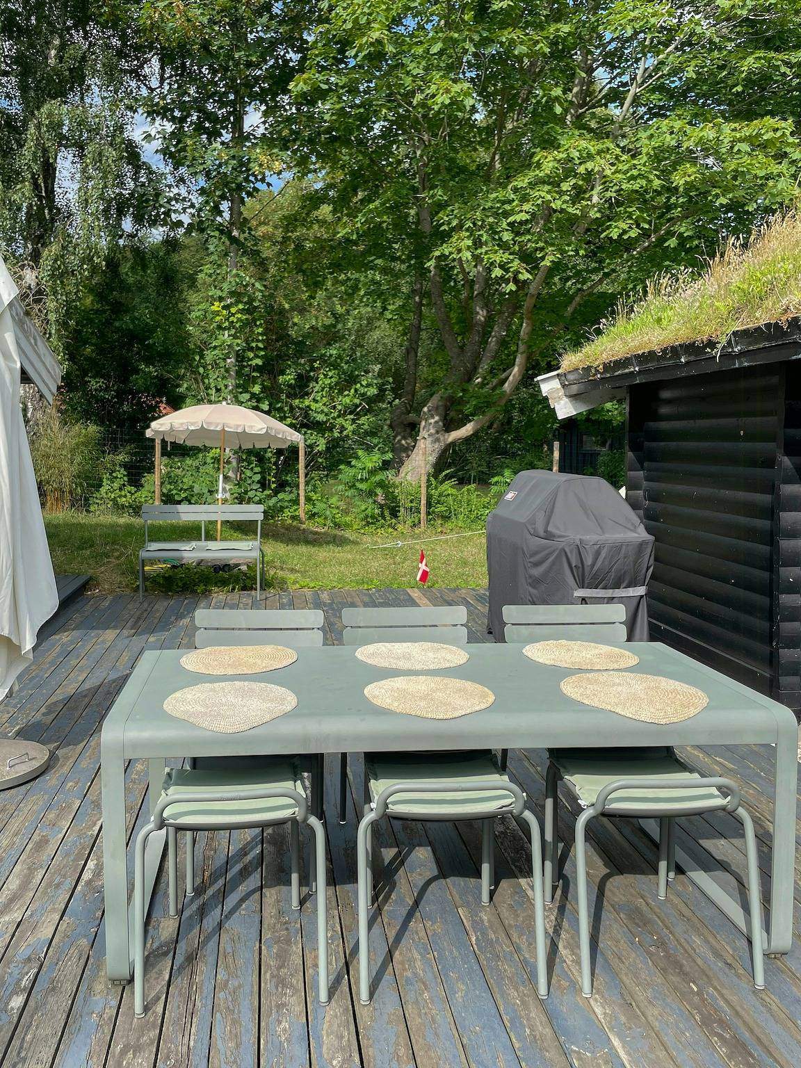 Blockhaus am Wasser in Hornbæk in Hornbæk, Kattegat Küste