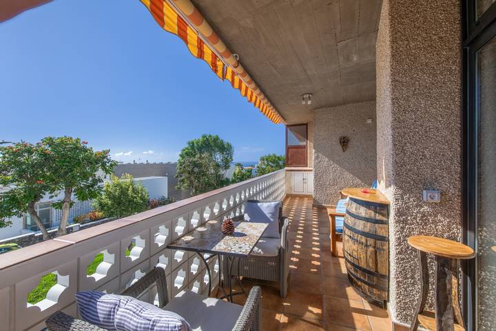 Ganze Wohnung, Apartment 'Casa Carolina Y Roger Tazacorte' mit Meerblick, Balkon und WLAN in Marina (Kanarische Inseln), Tazacorte
