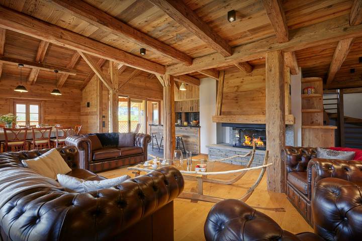 Chalet pour 11 personnes, avec Balcon et Jacuzzi ainsi que Terrasse et Sauna à Cordon