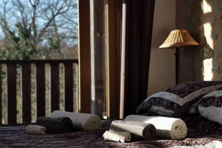 Location de vacances pour 4 personnes, avec balcon ainsi que piscine et jardin à Saussignac - 4