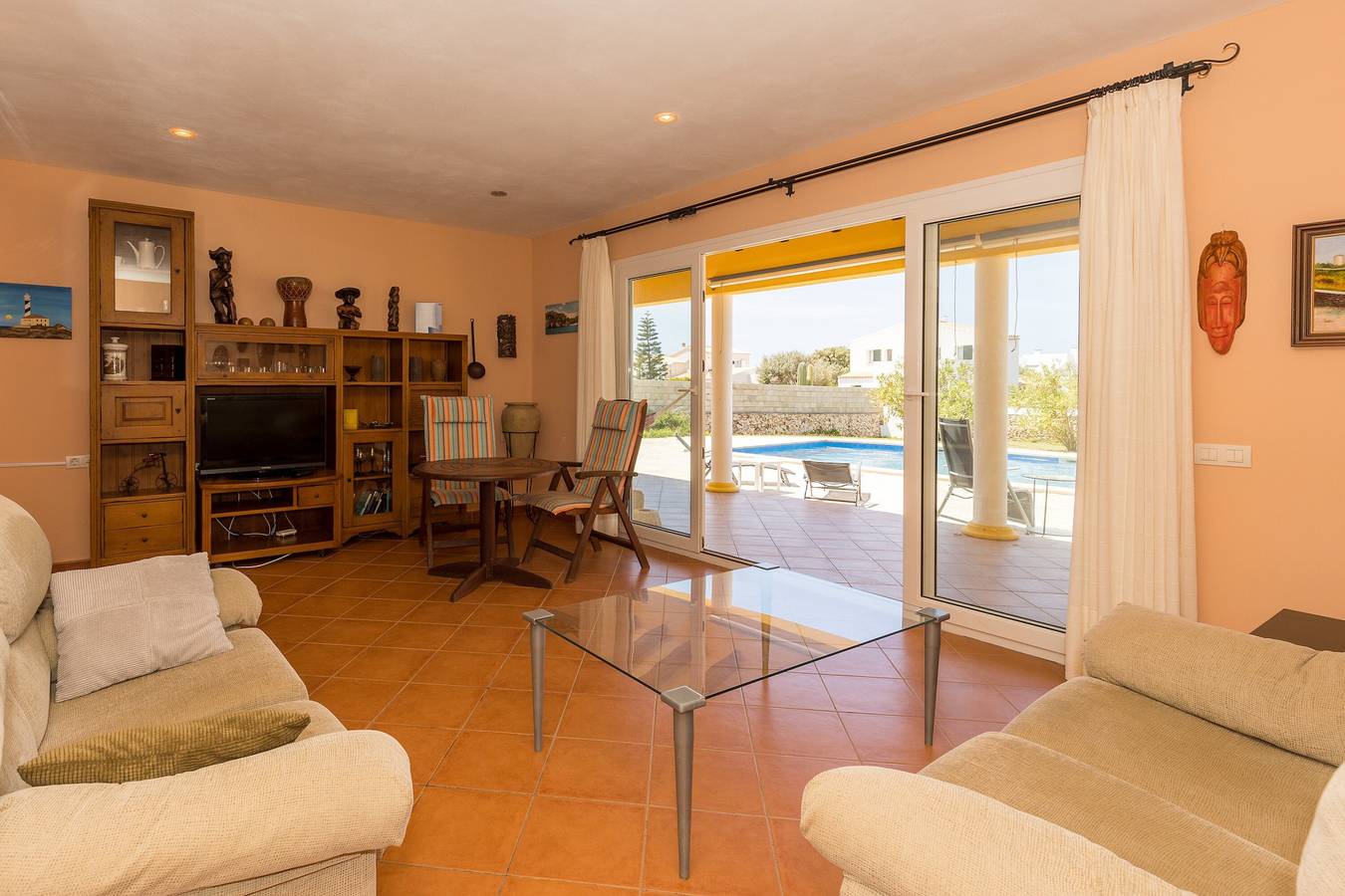 Charmante villa "Sa Tramuntana" avec piscine, balcon, terrasses et jardin in Cala Blanes, Ciutadella