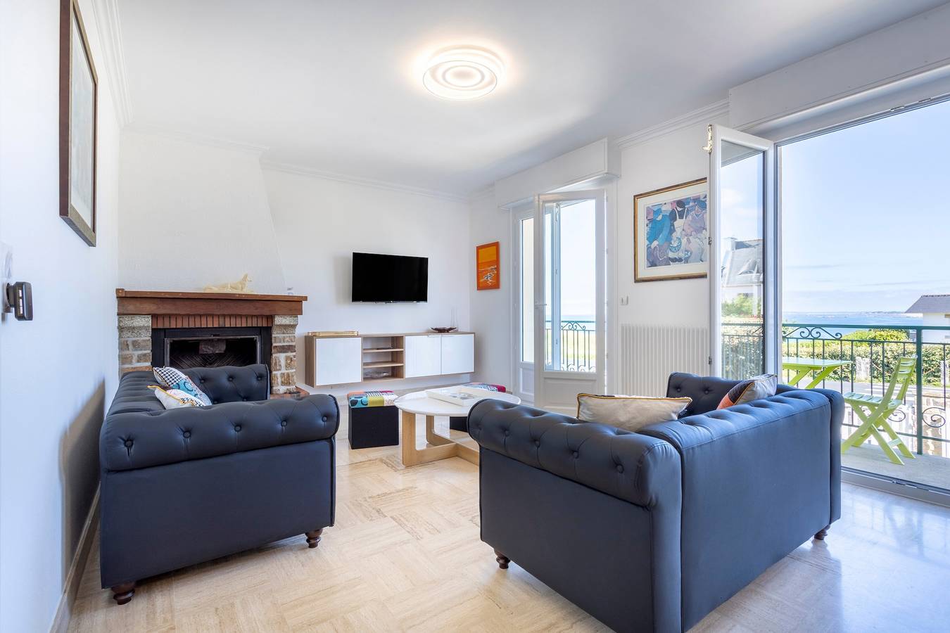Ferienhaus 'Ty Porz Mouzic' mit Meerblick, privatem Garten und Wi-Fi in Trévignon, Trégunc