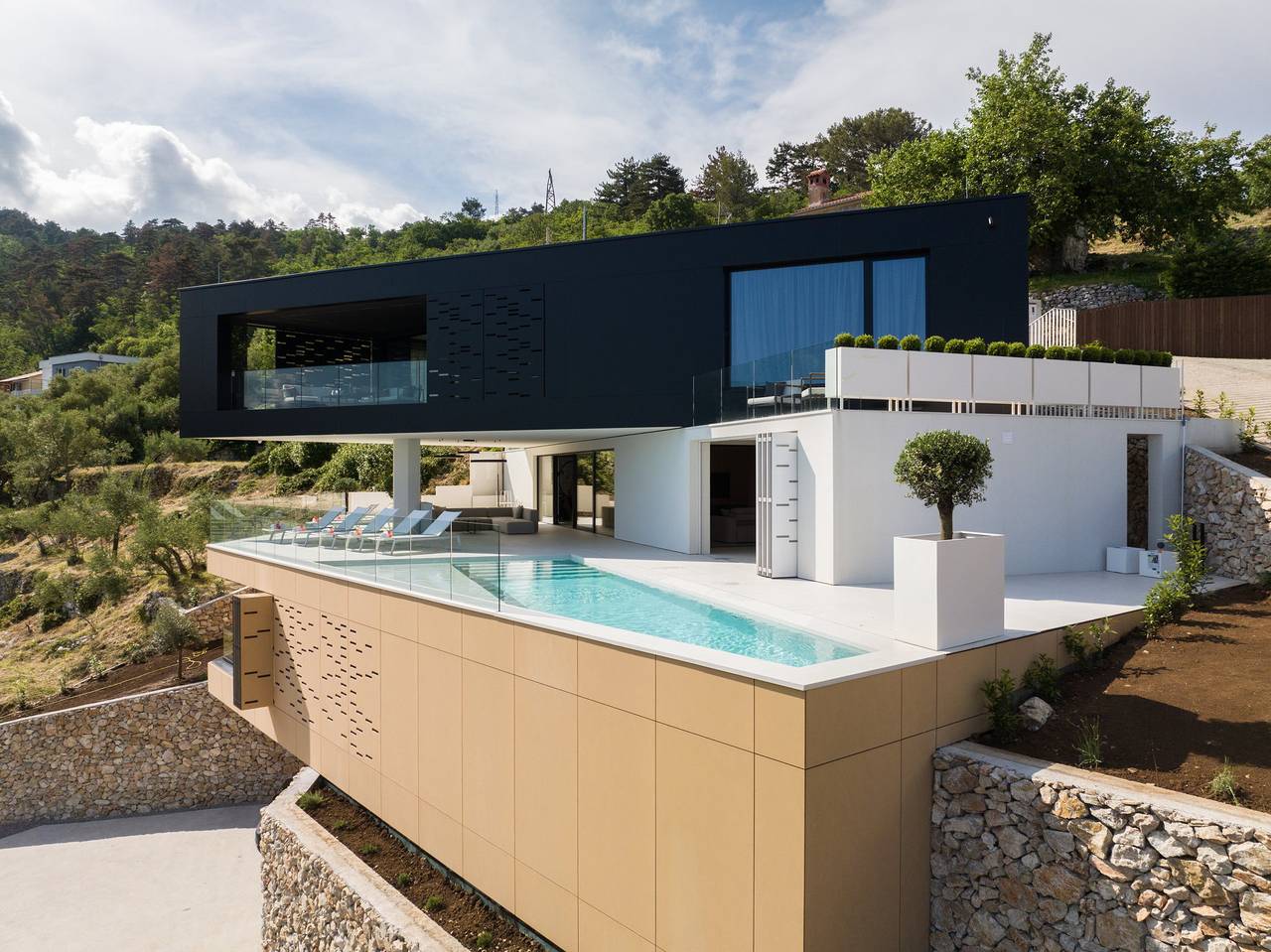 Luxusvilla Oceanic Abstraction mit Pool in Mošćenice, Moscenicka Draga