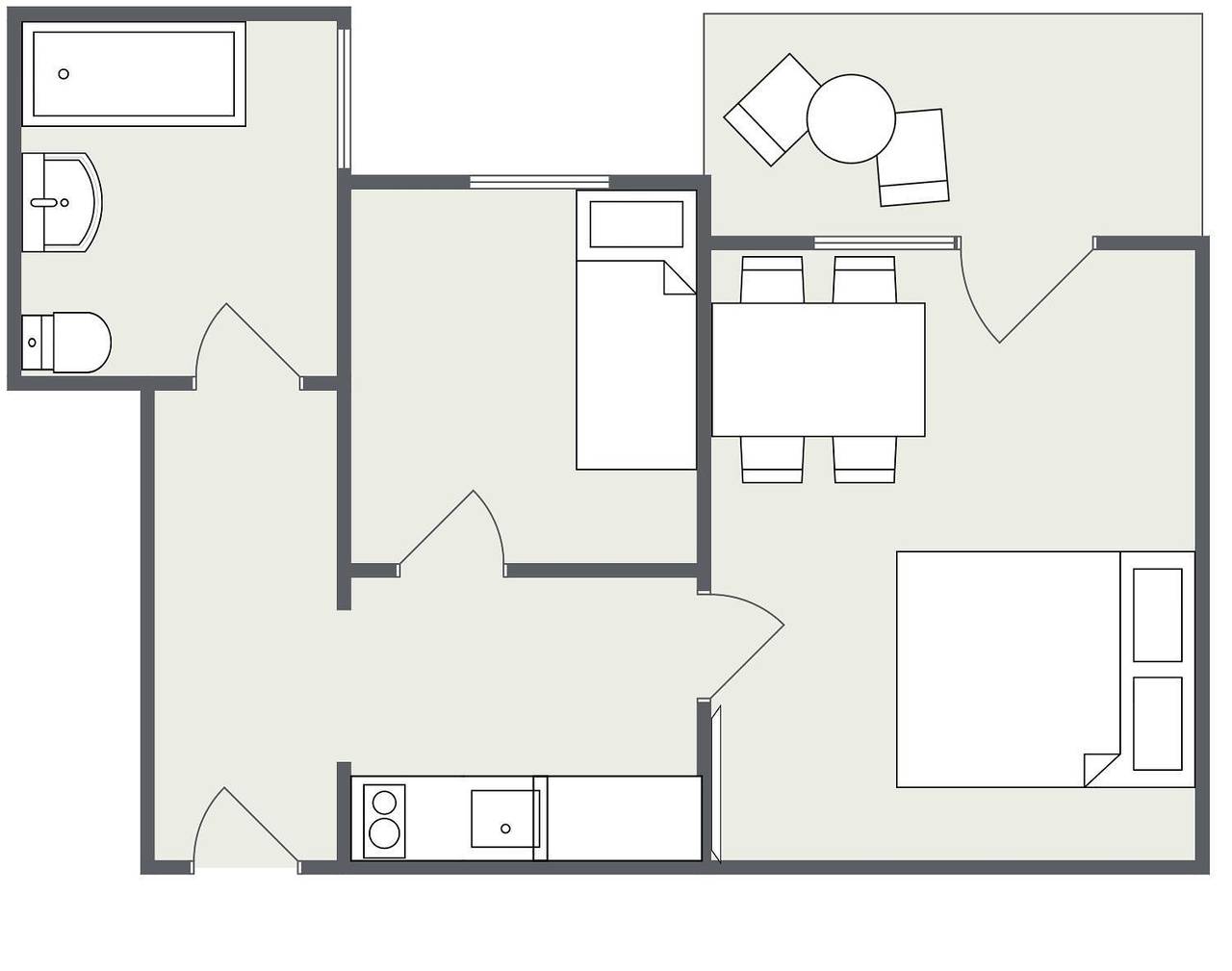 Ganze Ferienwohnung, Abendsonne, 3 Personen in Karawanken und Bachergebirge, Villach