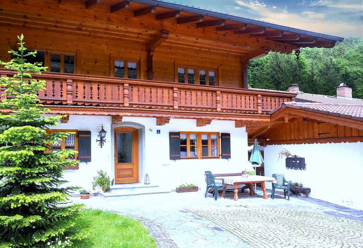 Ganze Ferienwohnung, Haus Hölzl Ferienwohnungen - Ferienwohnung Nr. 1, 2 Personen, 40 qm, Terrasse, Schlafzimmer in Hintersee, Ramsau bei Berchtesgaden