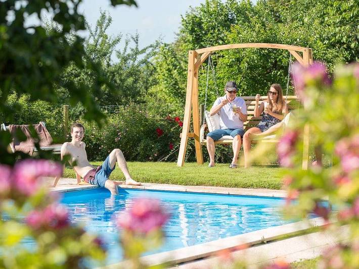 Ferienhaus für 5 Personen, mit Balkon und Garten sowie Sauna
