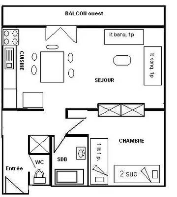 Chalet pour 5 Personnes dans Mâcot-la-Plagne, La Plagne-Tarentaise, Photo 3