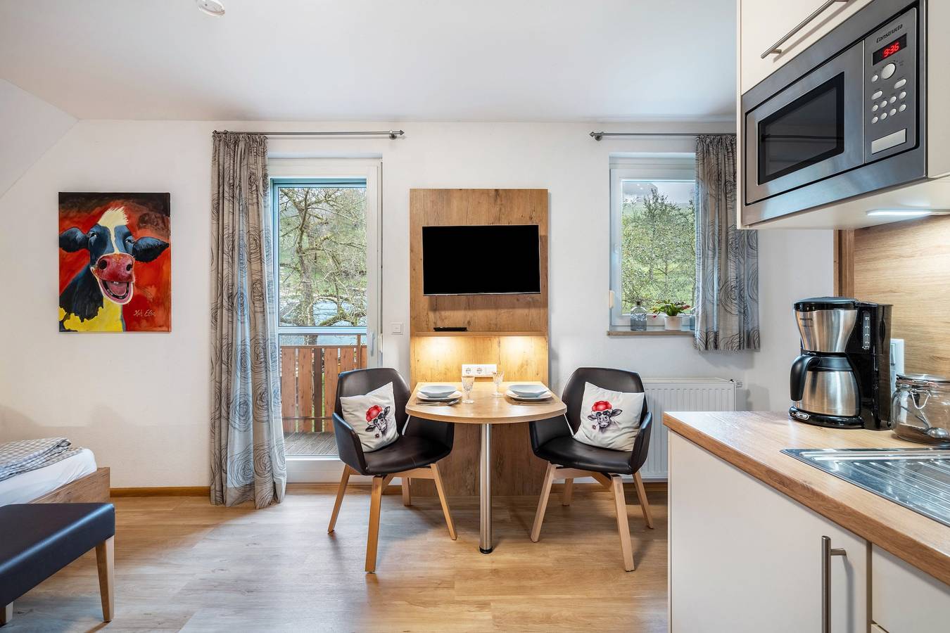 Studio entier, Studio « Ferienwohnung Morgensonne » avec terrasse partagée, jardin commun et Wi-Fi in Winden im Elztal, Forêt-Noire du Sud