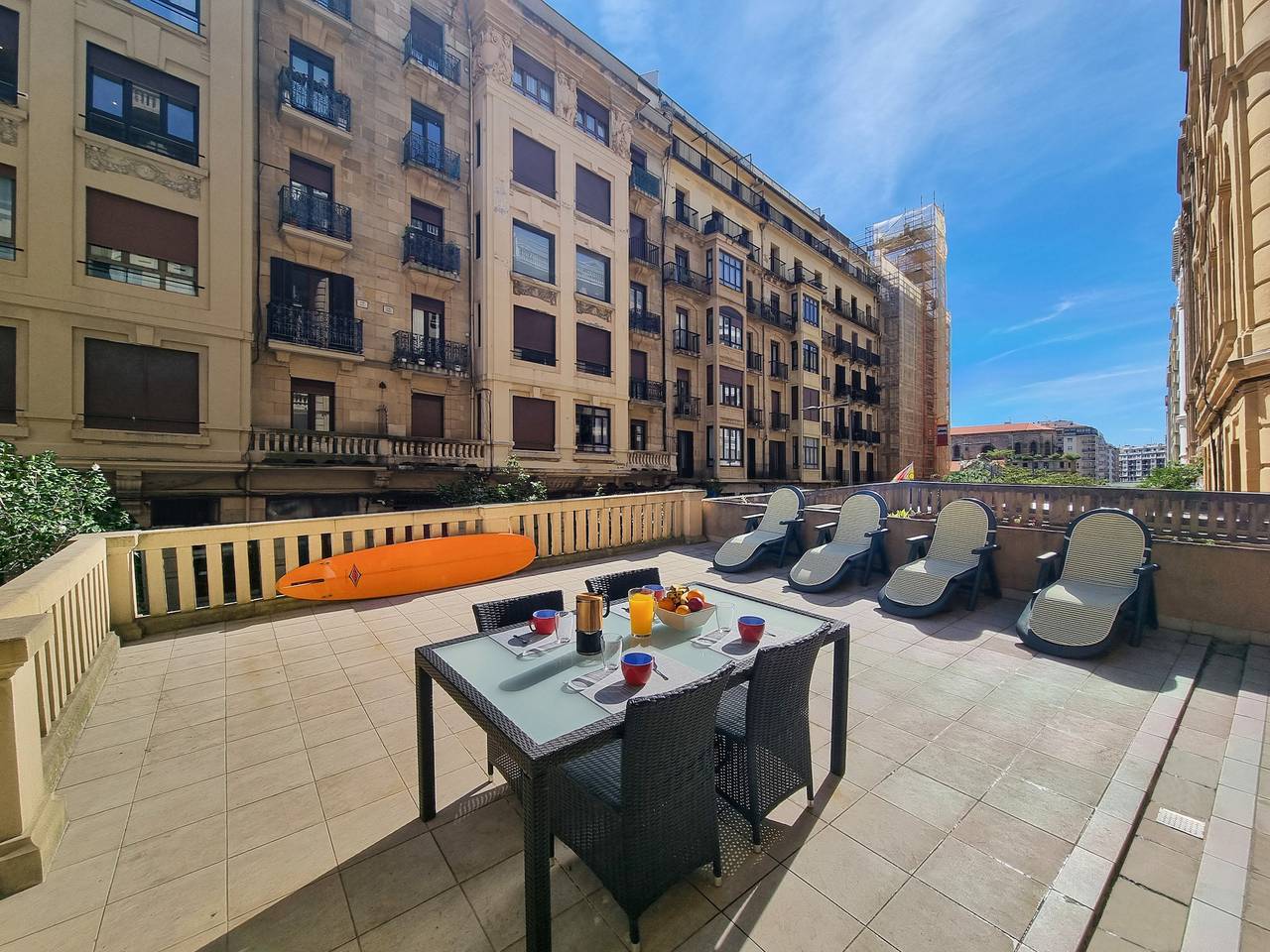 Appartement entier, Appartement de vacances pour 4 personnes avec terrasse in San Sebastian, Côte Basque (Espagne)