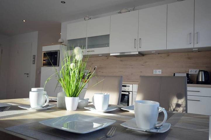 Ferienwohnung für 2 Personen, mit Balkon und Terrasse sowie Sauna in Norddeich