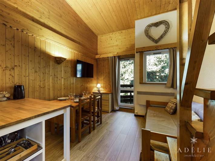Ganzes Studio, Gemütliches Studio mit Mezzanine, Nordbalkon, Waldblick, 80m zu den Pisten in La Rosière, Montvalezan