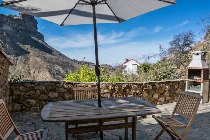 Casa rural para 6 personas, con jardín y terraza, Se admiten mascotas en Tejeda