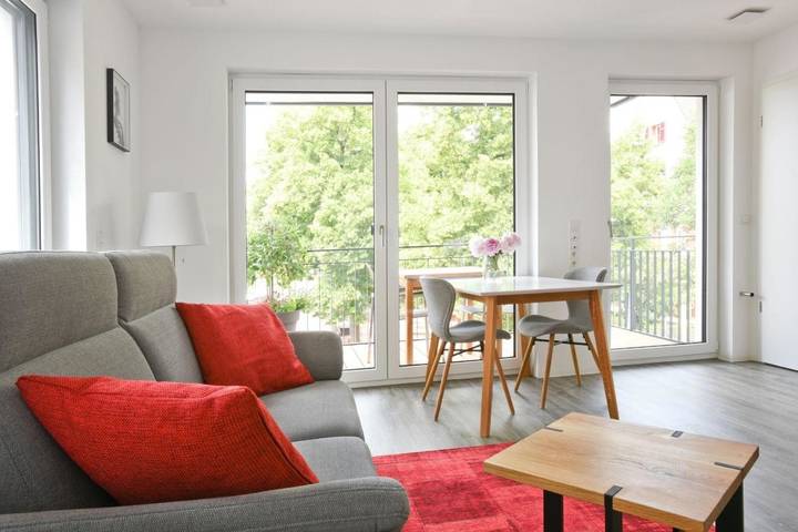Ferienwohnung für 3 Personen, mit Balkon und Ausblick
