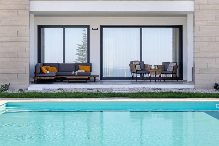 Casa de férias para 4 pessoas, com Varanda e Piscina em Marinha Grande