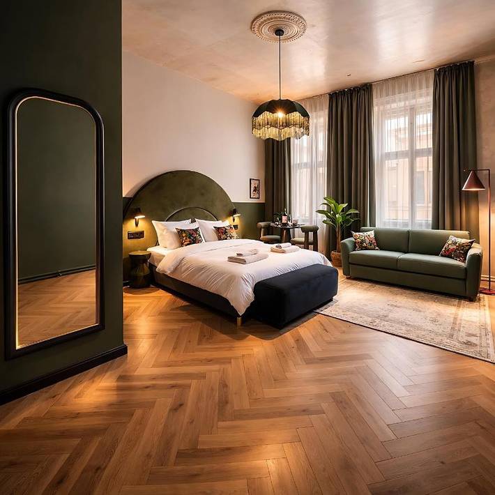 Apartahotel para 2 personas, con balcón en Budapest