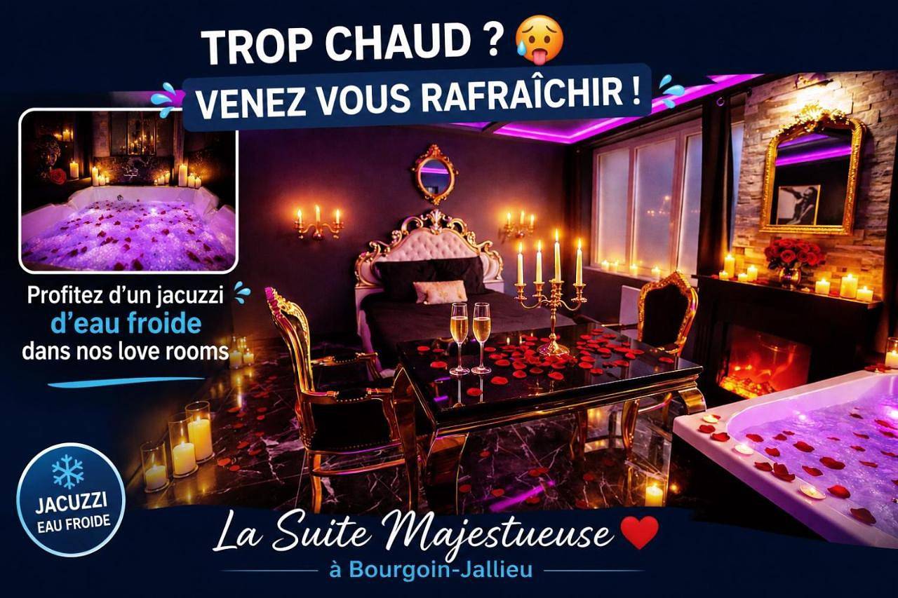 Appartement entier, La majestueuse, Spa Xxl, Day use, Suite de luxe, 5 min centre in Bourgoin-Jallieu, Région de La Tour-du-Pin