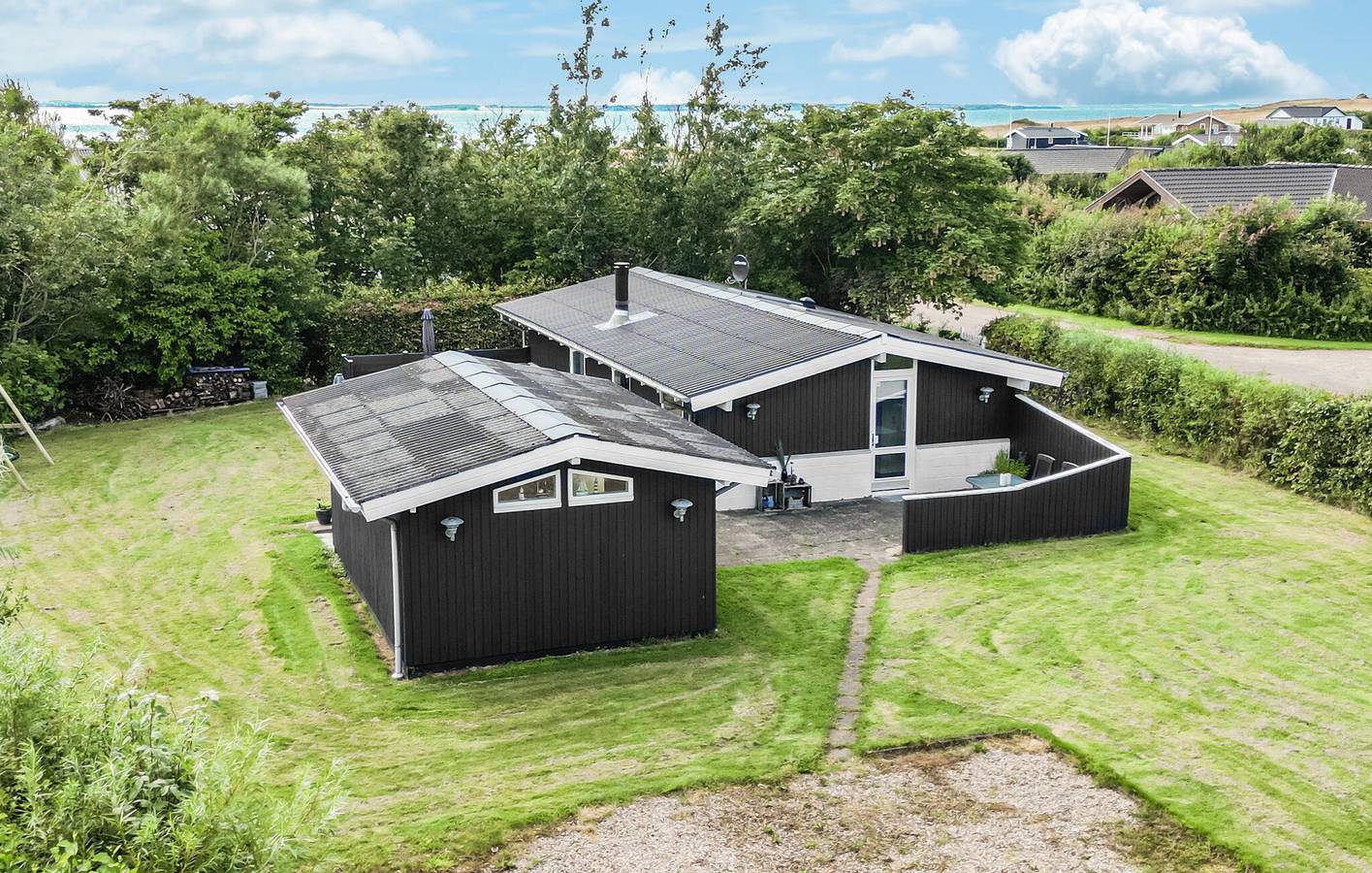 Feriehus for 6 personer med terrasse in Ejsingholm, Limfjord i Vestjylland