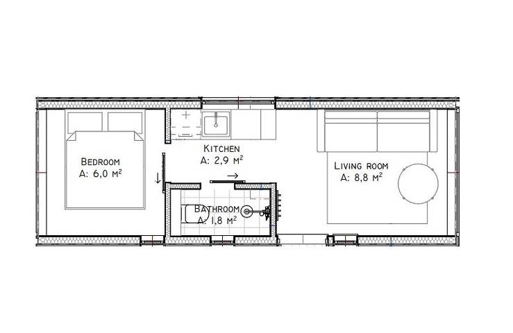 Ferienhaus für 3 Personen, mit Balkon und Garten, mit Haustier in Nordrhein-Westfalen - 3