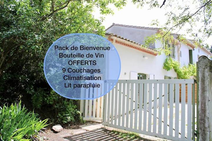 Maison de vacances pour 9 personnes, avec jardin, animaux acceptés