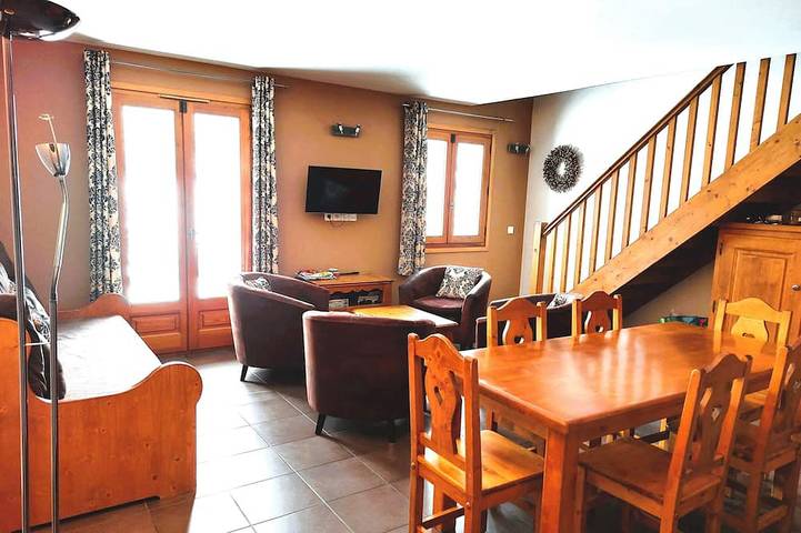 Appartement entier, Spacieux duplex piscine - 5/6 couchages - Chamonix Mont-Blanc - Vallorcine (74) in Vallorcine, Région de Bonneville