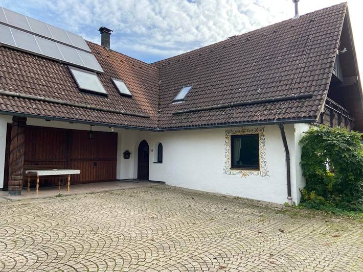 Ferienhaus für 3 Personen, mit Balkon/Terrasse und Terrasse sowie Pool in Franken