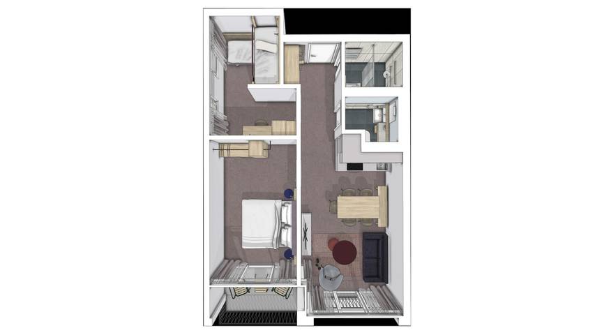 Apartahotel para 7 personas, con terraza, Se admiten mascotas en Suiza