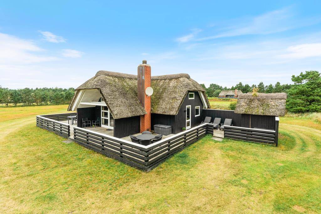 Gemütliches Reetdachhaus mit Sauna auf riesigem Grundstück in Blavand, Varde