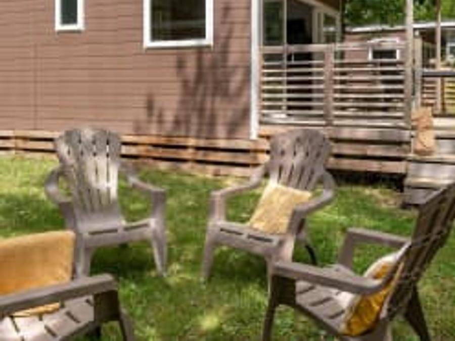 Camping Sandaya Les Rivages - Mobile home 4 persons - Cottage Dourbie 4p 2bed 1bath **** air conditioning in Millau, Parc naturel régional des Grands Causses