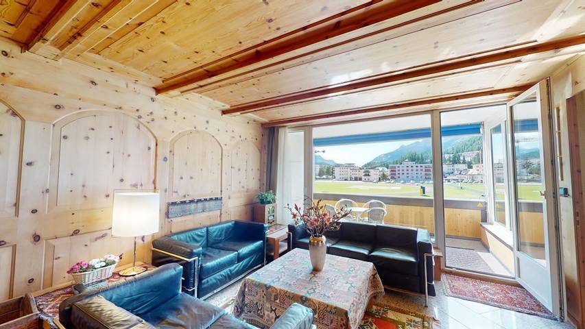 Ferienwohnung für 6 Personen, mit Balkon und Ausblick in St. Moritz - 2