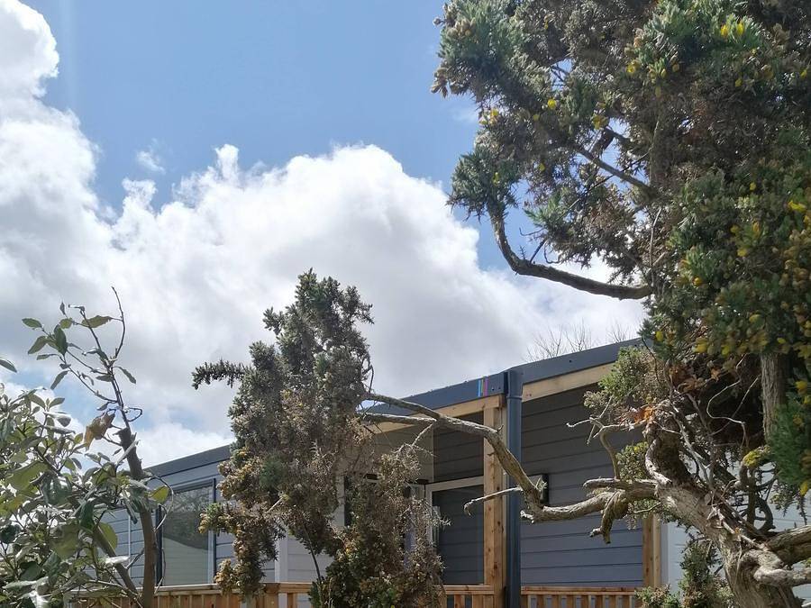 Camping La Ferme du Bord de Mer - Mobilheim 4 personen - Malaga Terrasse halb überdacht 2 Zimmer in Gatteville-le-Phare, Cherbourg und Umgebung