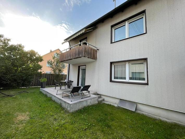 Ferienwohnung für 5 Personen, mit Balkon und Terrasse sowie Garten und Ausblick in Günzburg - 2