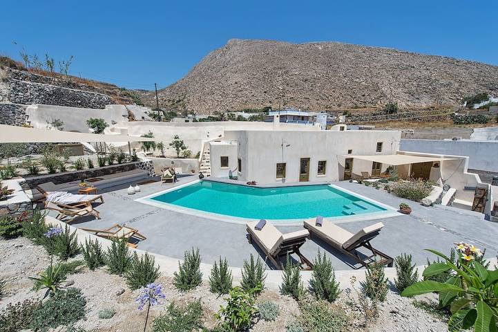 Casa vacacional para 4 personas, con balcón además de piscina y jardín en Emporio