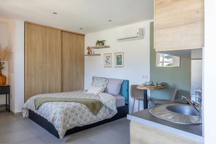 Appartement de vacances pour 2 personnes, avec Balcon à Santa-Lucia-di-Moriani