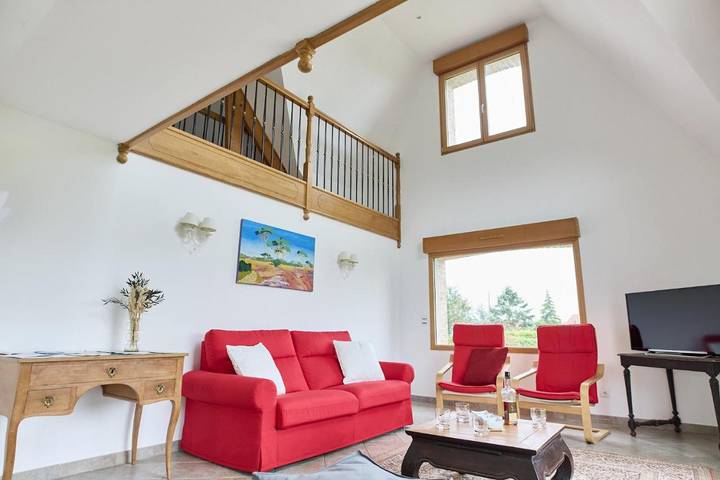 Location de vacances pour 10 personnes, avec jardin ainsi que vue et terrasse dans Colembert - 3