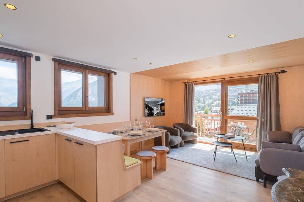 Ganze Wohnung, Helle Wohnung im Zentrum, nah an Pisten, für 4, Wlan in Saint-Bon-Tarentaise, Vanoise-Massiv