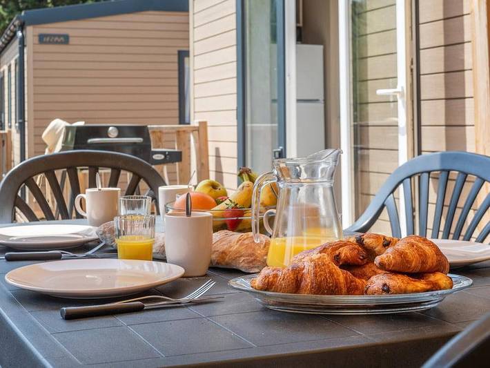 Mobil home pour 6 personnes, avec bassin pour enfant et piscine à Montagnac-Montpezat - 3