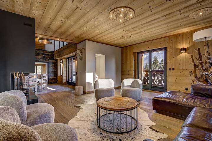 Gîte pour 20 personnes, avec piscine et sauna ainsi que vue et terrasse, animaux acceptés dans Plateau d'Assy - 2