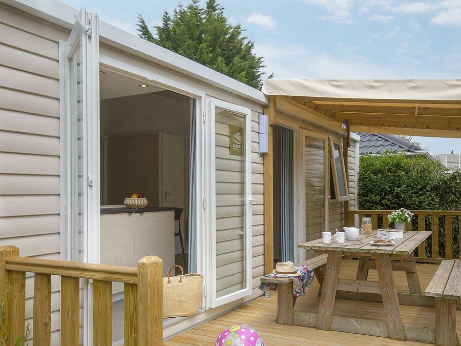 Camping Sandaya - La Côte De Nacre - Mobilheim 4 personen - Cottage 4p 2ch *** in Saint-Aubin-sur-Mer (Calvados), Caen und Umgebung