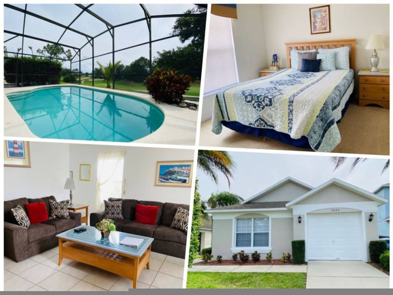 Charming 3-Bedroom Villa with Private Pool & Golf Course Views in Southern Dunes Golf & Country Club ⛳ in Haines City, Central Florida