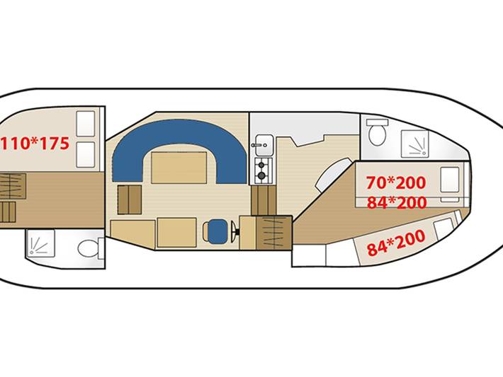 Hausboot für 5 Personen, mit Haustier in Frankreich - 2