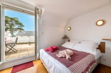 Gîte pour 7 personnes, avec terrasse dans Port de Carantec