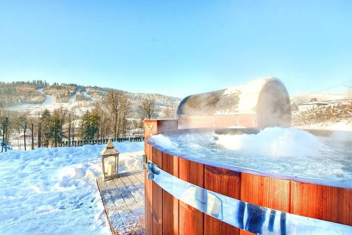Apartament wakacyjny dla 2 osób, z widok i sauna oraz ogród w Wisła