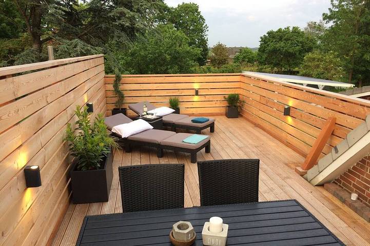 Ferienwohnung für 4 Personen, mit Garten und Sauna sowie Balkon - 1