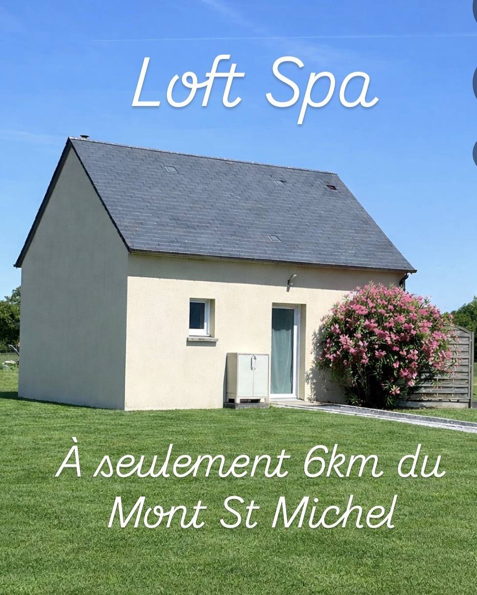 Loft Spa privatif intérieur, gîte 6 km Mont-Saint-Michel in Courtils, Baie du Mont-Saint-Michel