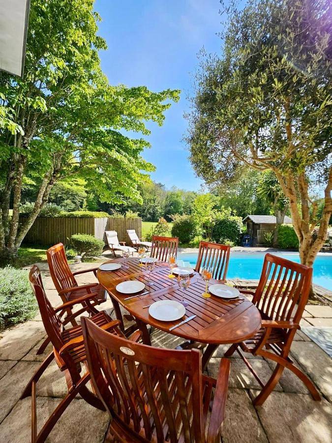 Location de vacances pour 10 personnes, avec jardin ainsi que terrasse et piscine, animaux acceptés à Gestel - 2