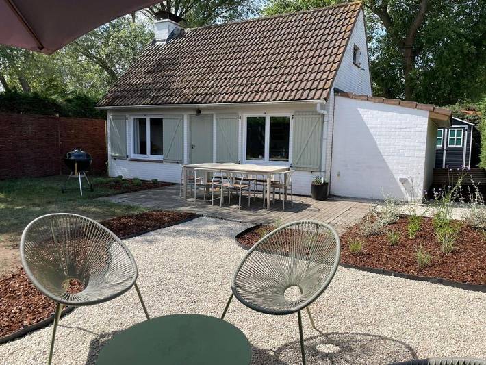 Location de vacances pour 4 personnes, avec jardin et terrasse ainsi que piscine et sauna dans Sunparks Oostduinkerke