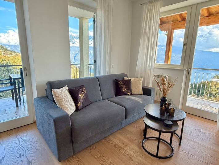Ferienwohnung für 6 Personen, mit Balkon und Garten sowie Seeblick in Tignale - 2