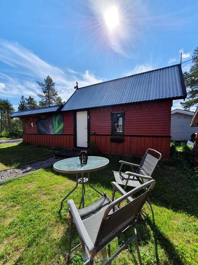 Gîte pour 4 personnes, avec vue ainsi que sauna et jardin à Kiruna